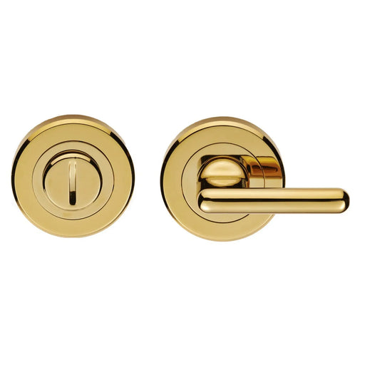 Large Turn & Release - 5Mm Spindle - Screw-On Round Rose - Stainless Brass