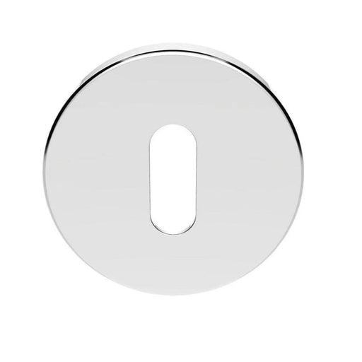 Escutcheon - Lock Profile On Concealed Fix Push On Round Rose - Polished Chrome 52MM