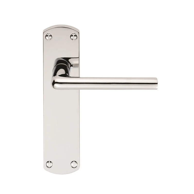 Serozzetta Uno Lever On Backplate - Latch - Polished Chrome 42MM X 170MM