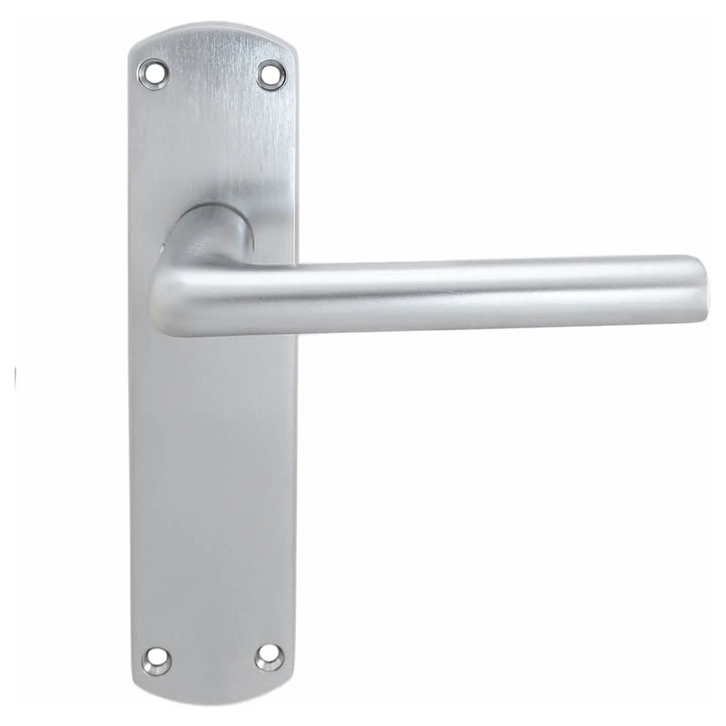 Serozzetta Uno Lever On Backplate - Latch - Satin Chrome 42MM X 170MM