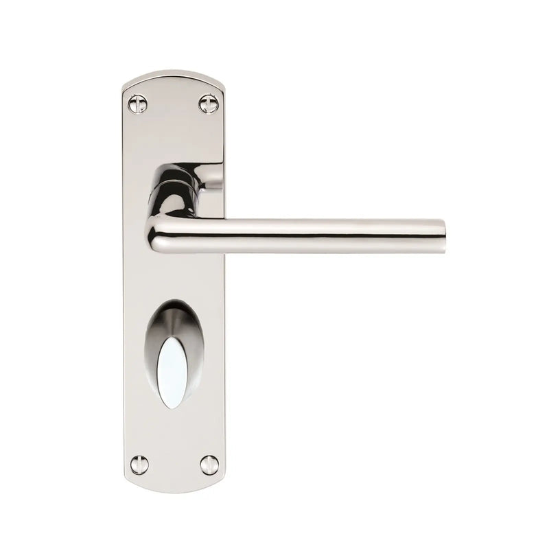 Serozzetta Uno Lever On Backplate - Bathroom 57Mm C/C - Polished Chrome 42MM X 170MM