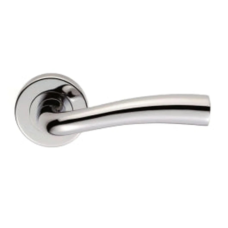 Cinco Lever On Sprung Push-On Round Rose - Polished Chrome 52 MM DIA
