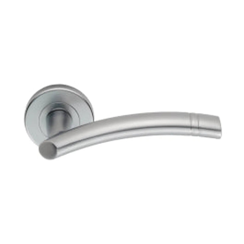 Serozzetta Cuarenta Lever On Concealed Fix Push On Round Rose - Satin Chrome 52 MM DIA