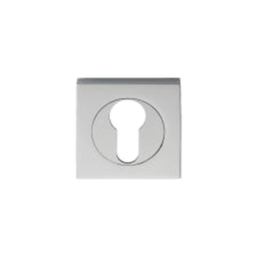 Escutcheon - Euro Profile - Square Rose - Polished Chrome 52MM