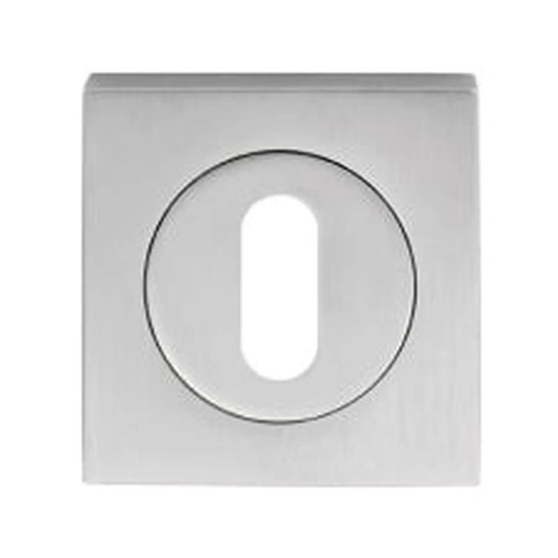 Escutcheon - Lock Profile - Square Rose - Polished Chrome 52MM