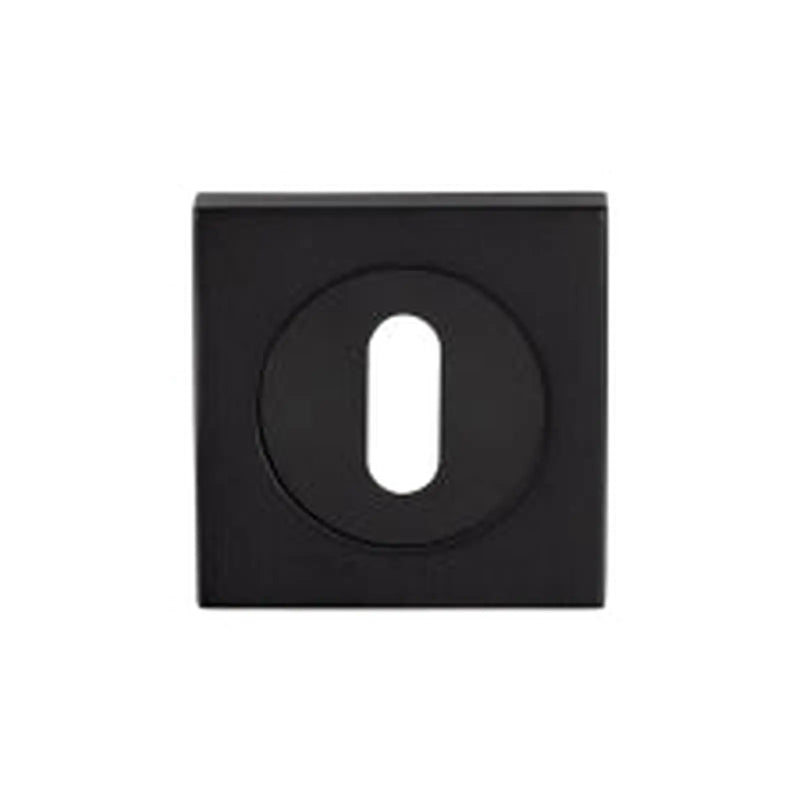 Escutcheon - Lock Profile - Square Rose - Matt Black