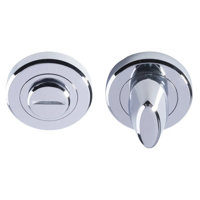 Stax Turn & Release - 5Mm Spindle - Screw-On Round Rose - Retail Pack - Polished Chrome
