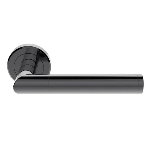 Trend Lever On Sprung Screw-On Round Rose - Black Nickel 50MM