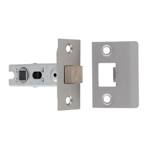 Stax 64Mm Bolt-Through Tubular Latch - 8Mm Follower - Square - Satin Stainless Steel