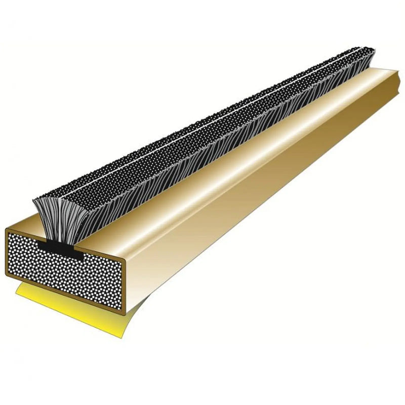 Brown 2.1 Mtr. Fire & Smoke Door Seals S/A 10Mm X 4Mm ( One Pack Contains X 25 ) - Brown 2100 x 10 x 4