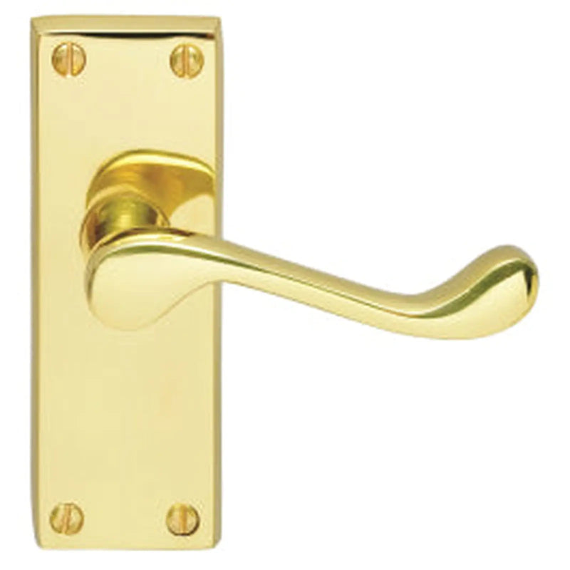 Victorian Scroll Internal Pack - 1 Pair Cbs55. 1 X Tl1 & 1 Pair 3" Loose Pin Hinges - Polished Brass 112 X 38MM