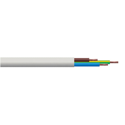 Doncaster Cable 3 Core White Flex 5m x 1.5mm2