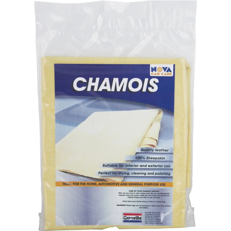 Granville Chemicals Premium Genuine Chamois Leather 5 Sq Ft Wholeskin
