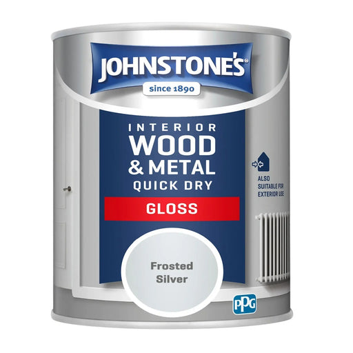 Johnstone's Quick Dry Gloss 750ml Frosted Silver