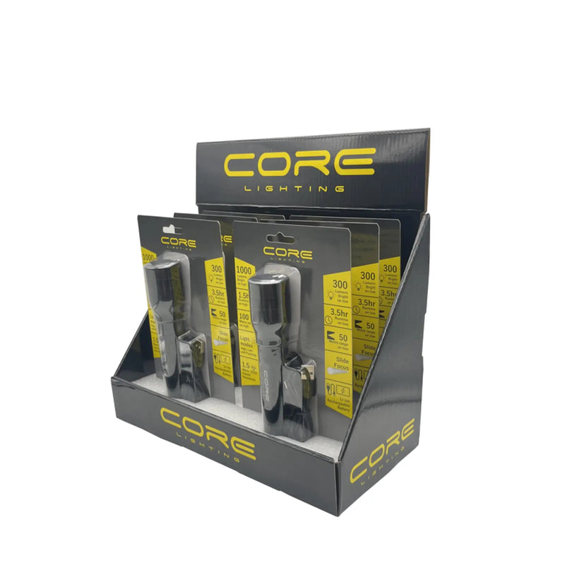Core Twist Focusing Rechargeable LED Torch 1000 Lumen
