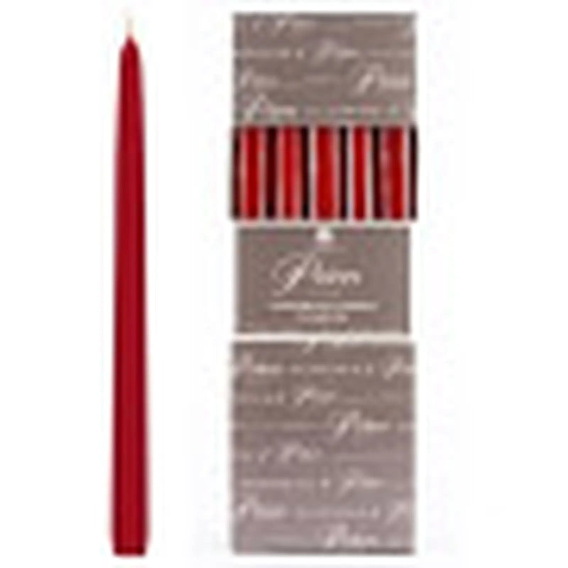 Price's Candles Venetian 10" Candle Pack 10 Wine Red