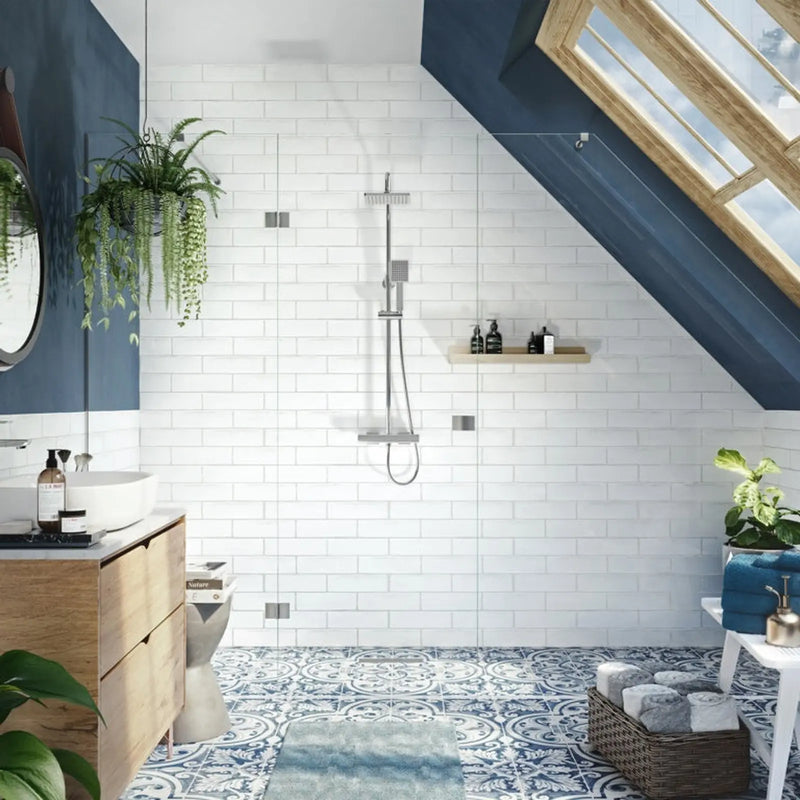 Gainsborough Square Bar Mixer Shower Chrome