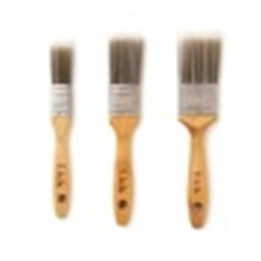 LickTools Bamboo Handle Brush Set 1" Flat / 1.5" Flat X2 / 1.5" Angle Sash / 2" Flat