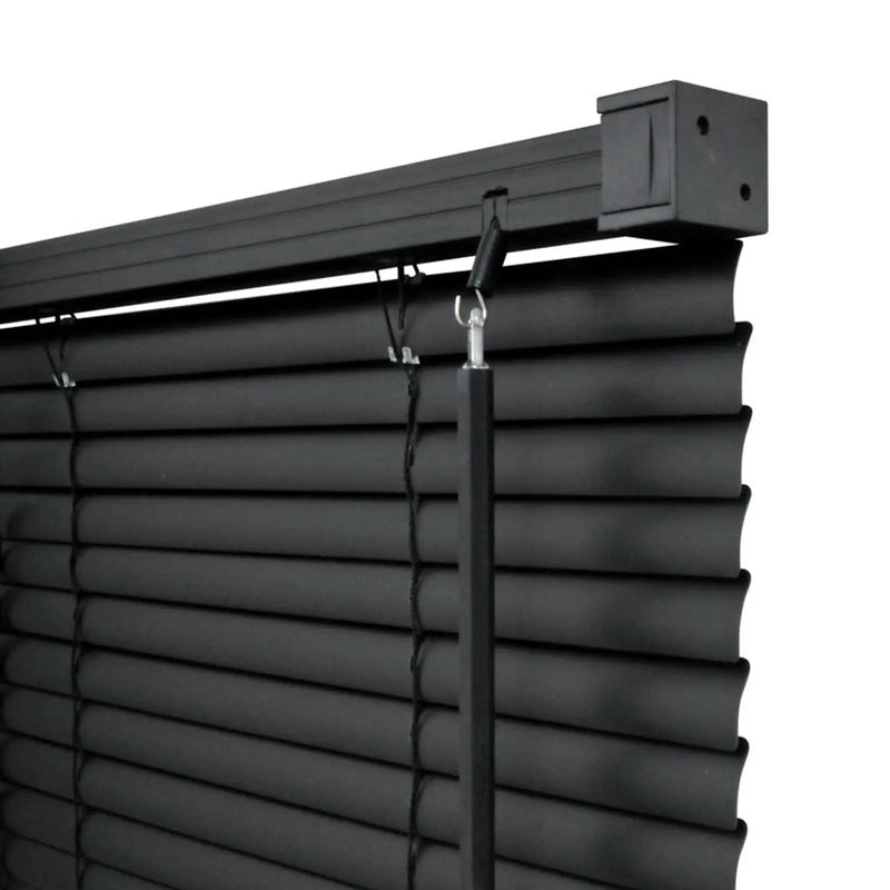 RENAISSANCE PVC Wide Venetian Blind Black 60cm