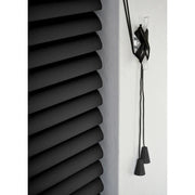RENAISSANCE PVC Wide Venetian Blind Black 60cm