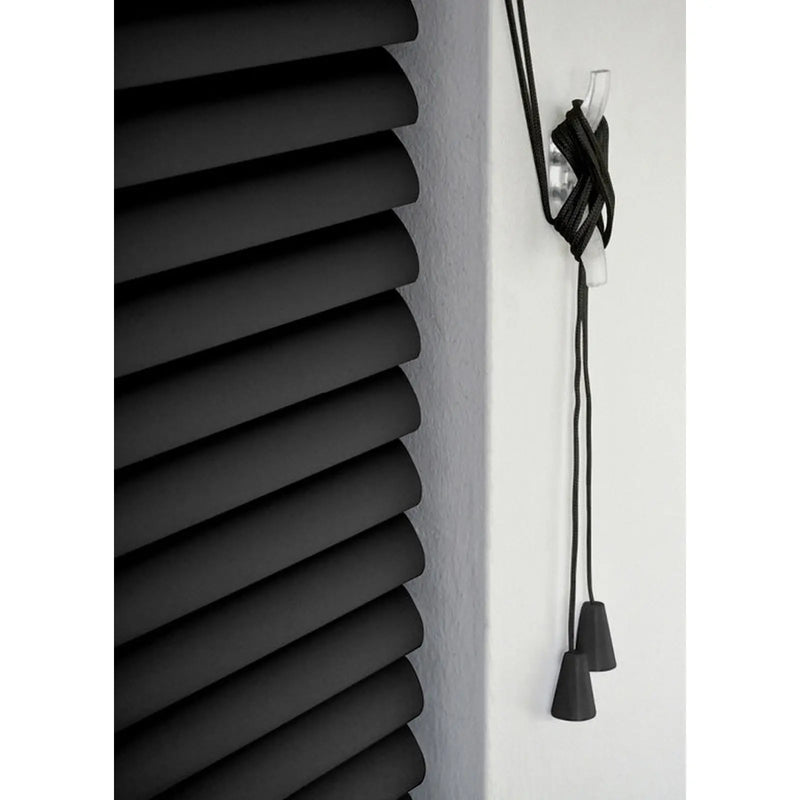 RENAISSANCE PVC Wide Venetian Blind Black 60cm