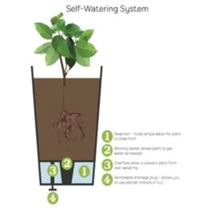 Primeur Sonata Planter 70cm Slate