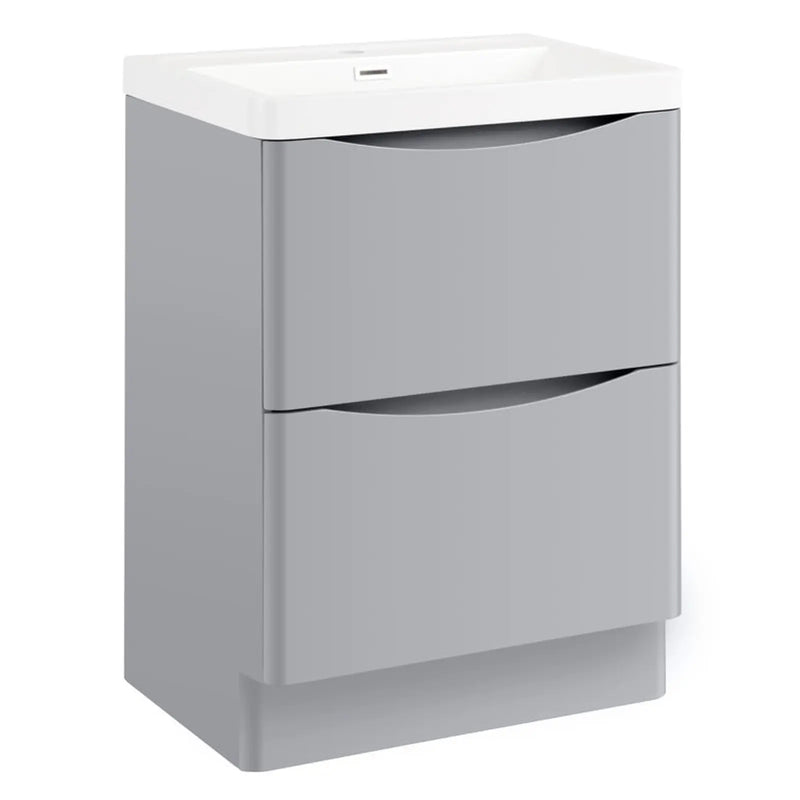 SP Ocata Grey Floor Standing Vanity Unit 600mm