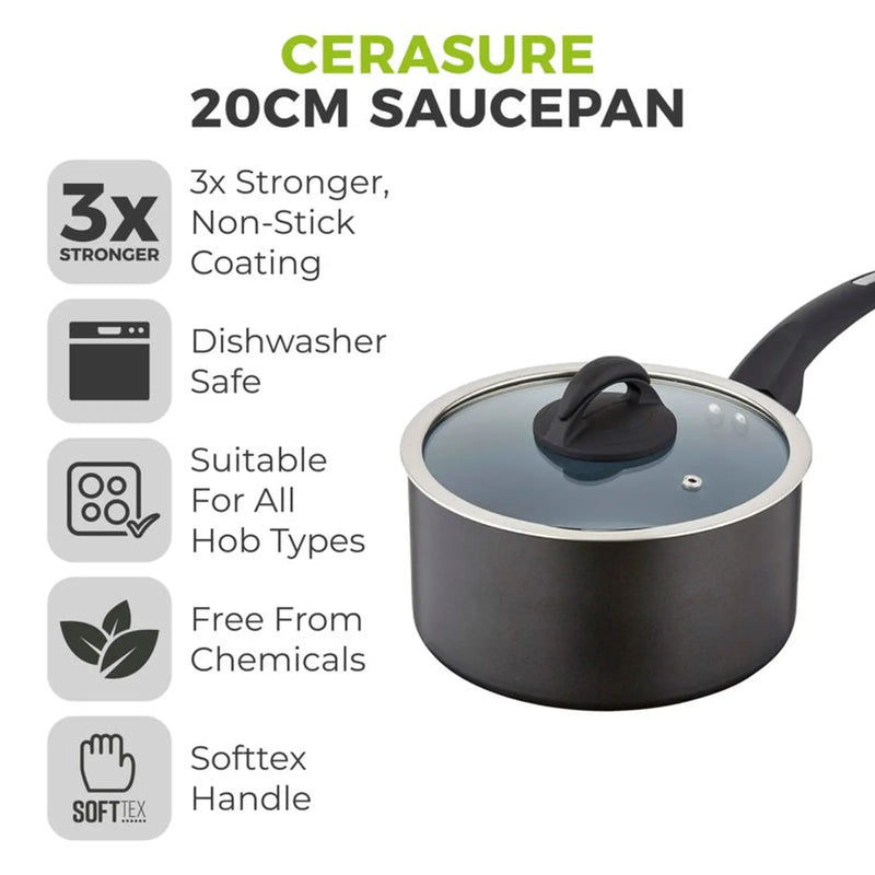 Tower Cerasure Saucepan 20cm