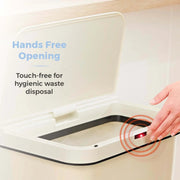 Tower 50L Rectangular Sensor Bin Cream