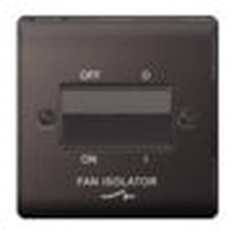 BG 10ax Fan Isolater Black Nickel 3 Pole