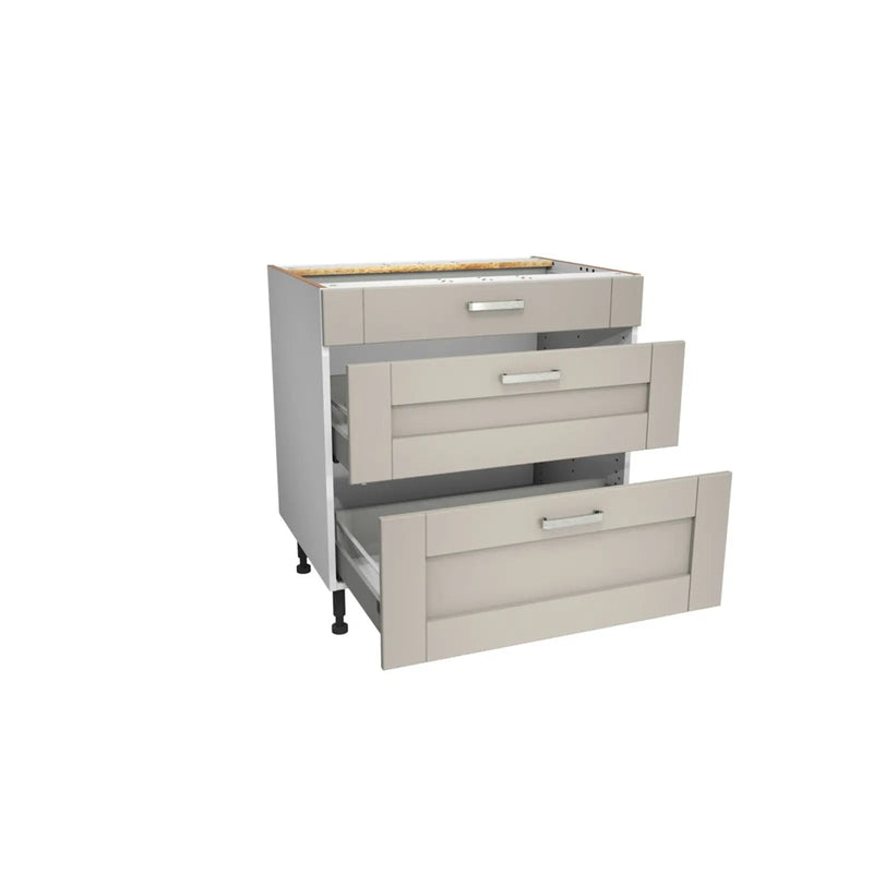 Gower Rapide Verona Pebble 3 Drawer Unit 800mm
