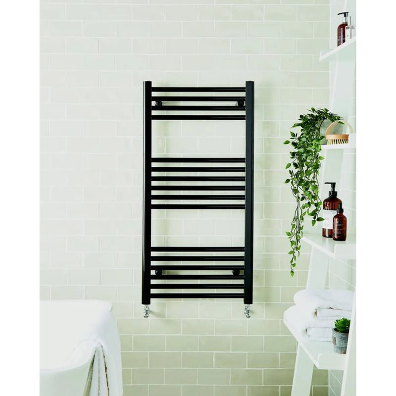 Kartell Straight Black Towel Rail 22mm x 500mm x 1200mm