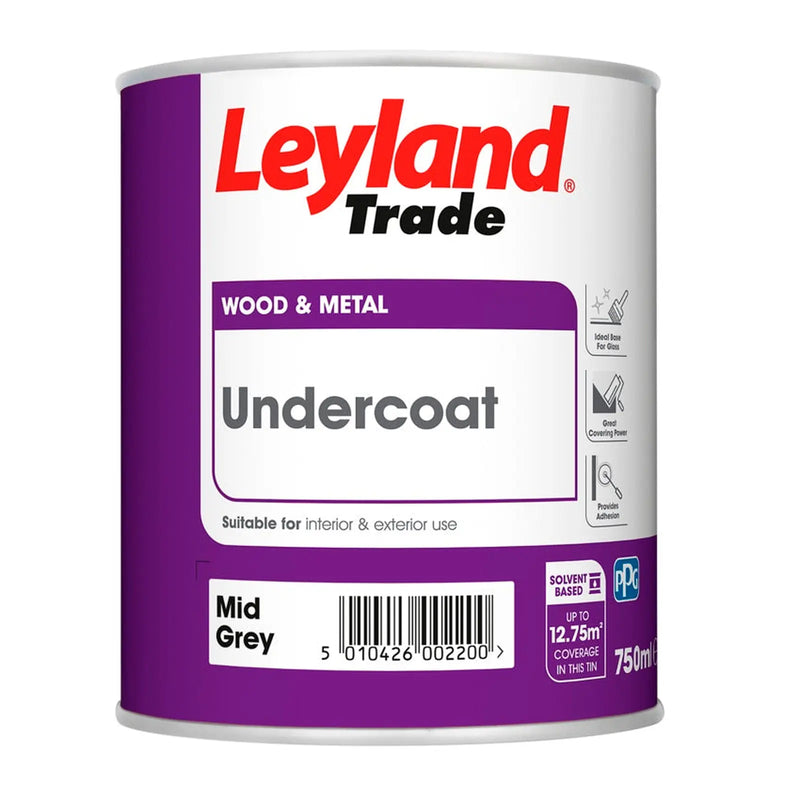 Leyland Trade Undercoat  750ml Mid Grey