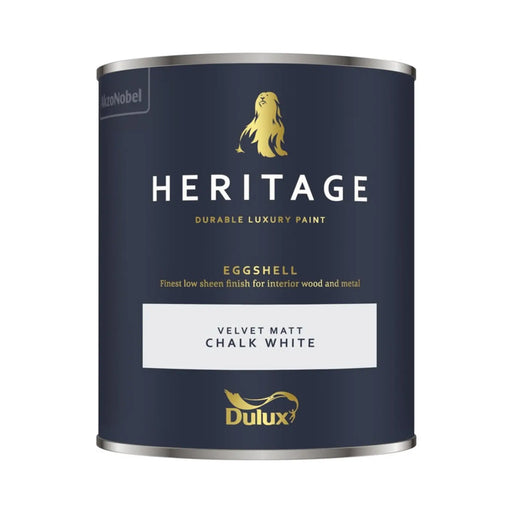 Dulux Heritage Eggshell 750ml Chalk White