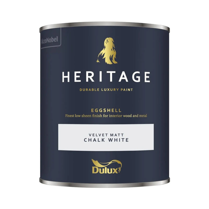 Dulux Heritage Eggshell 750ml Chalk White