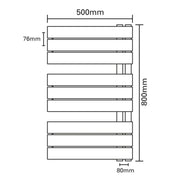SP Lomond Designer Radiator Chrome 500mm x 800mm