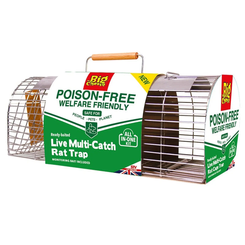The Big Cheese Poison Free Ready Baited Rat Trap Live Catch