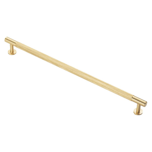 Knurled Cabinet Pull Handle 320Mm C/C - Satin Brass