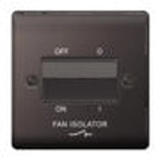 BG 10ax Fan Isolater Black Nickel 3 Pole