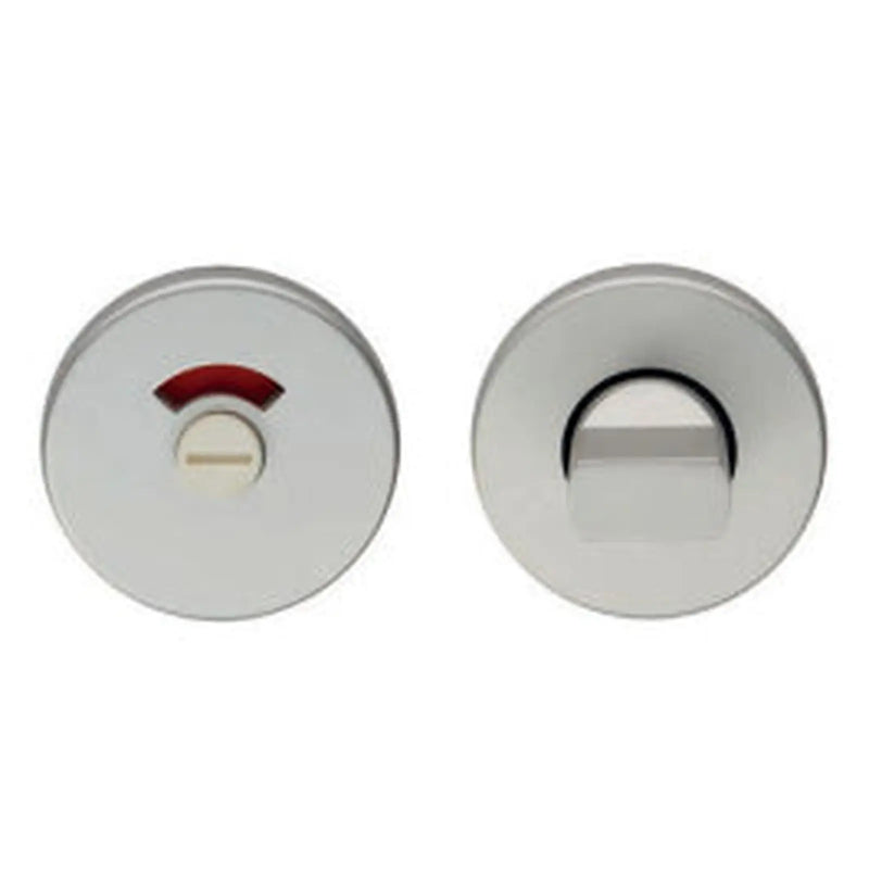 Turn & Release On Concealed Fix Round Rose With Indicator - Satin Anodised Aluminium
