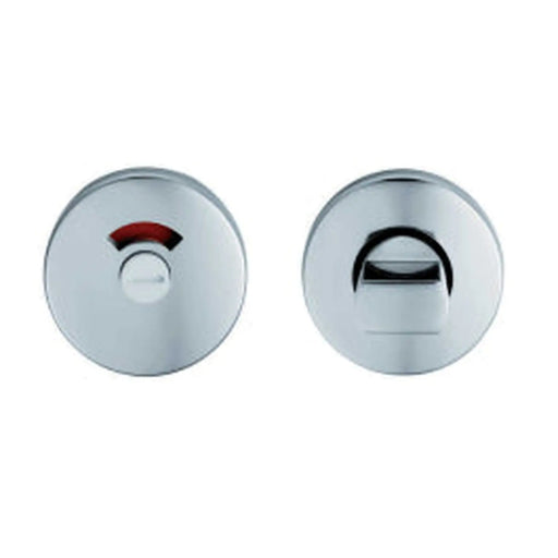 Turn & Release On Concealed Fix Round Rose With Indicator (5Mm Follower) - Polished Anodised Aluminium