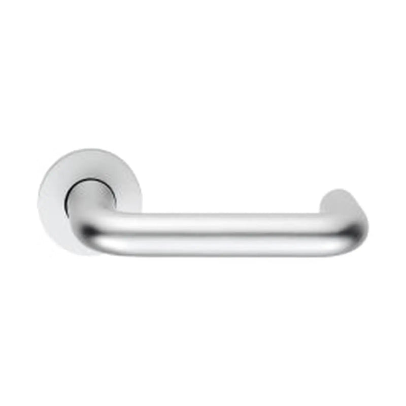 22Mm Dia. Round Bar Safety Lever On Rose - Satin Anodised Aluminium