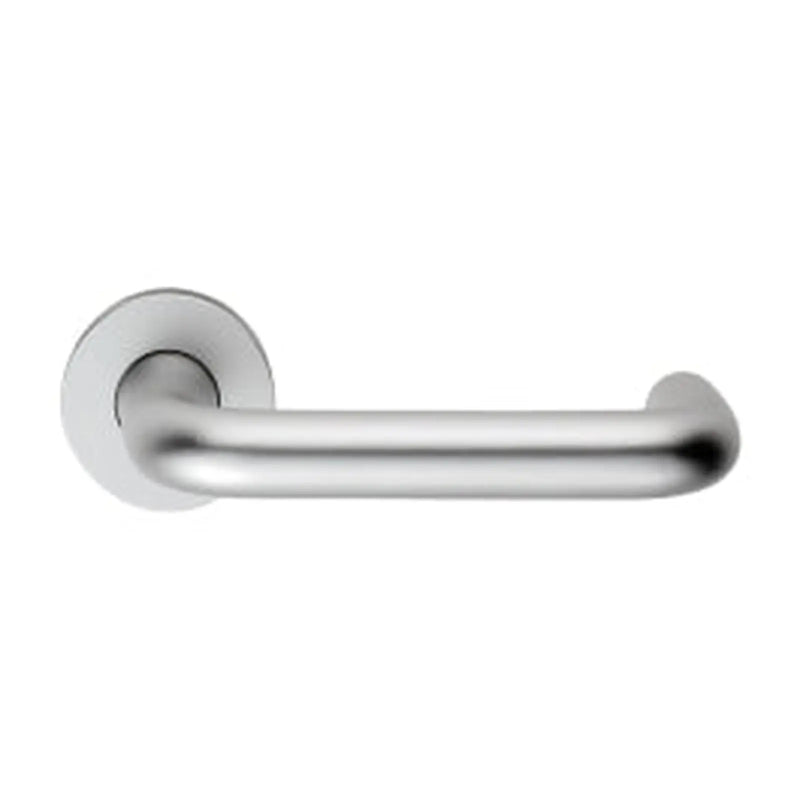 19Mm Dia. Round Bar Safety Lever On Rose - Satin Anodised Aluminium