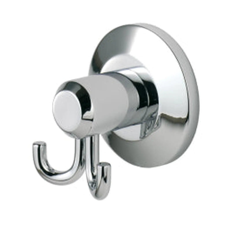 Tempo Double Robe Hook - 58Mm - Concealed Fix - Polished Chrome 52x55x39mm