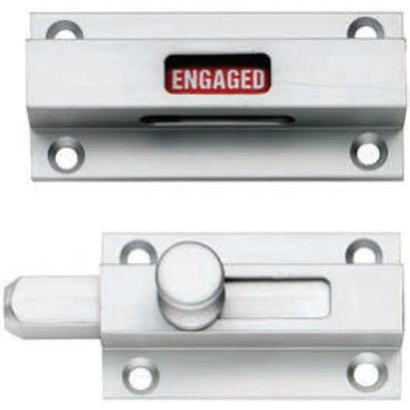 Aluminium Indicator Bolt - Satin Anodised Aluminium 70MM X 32MM