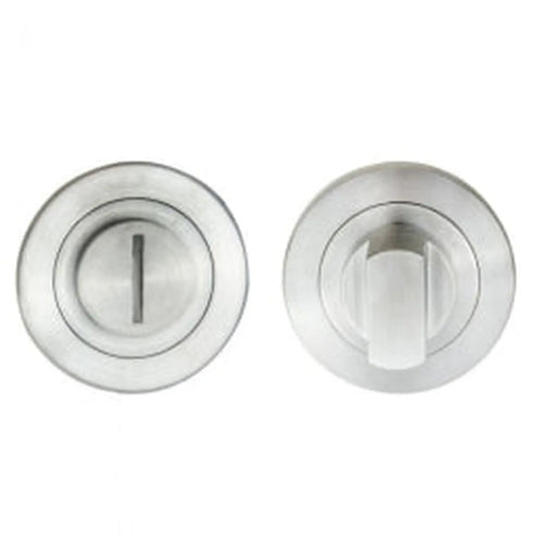Steelworx Turn & Release On Concealed Fix Round Rose No Indicator (50Mm X 6Mm) - Satin Stainless Steel