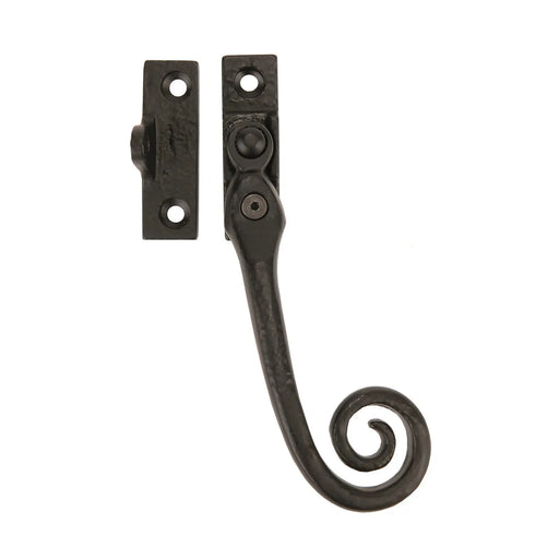 Locking Casement Fastener C/W Key - Right Hand - Black Antique 57 x 17mm