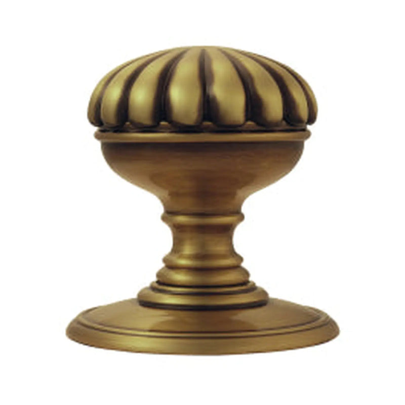Flower Knob (Concealed Fix) C/W Locating Washer - Florentine Bronze 70MM