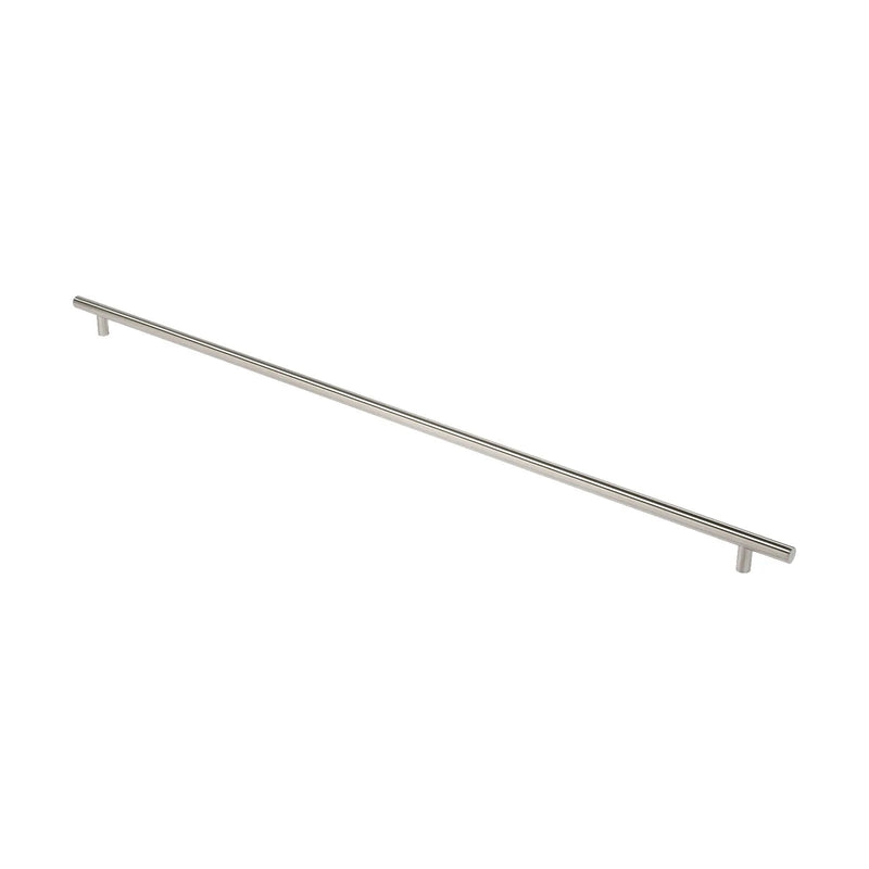 30Mm Dia. T Bar Pull Handle - 1630Mm C/C - Bolt Through Fixing - Satin Stainless Steel