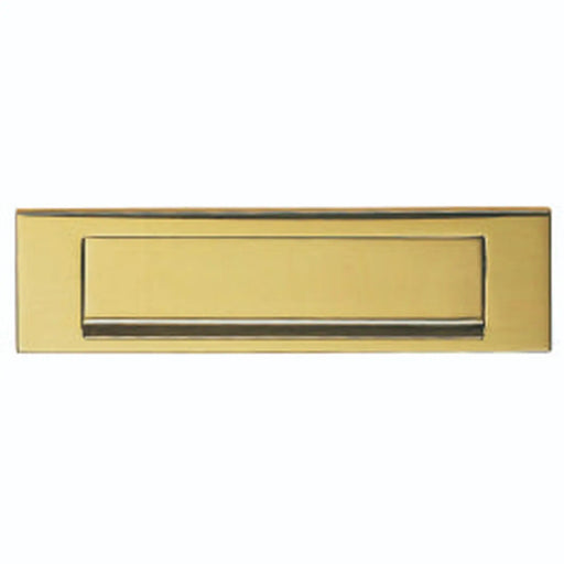 Victorian - Letter Plate (Gravity Flap) - Polished Brass 270 x 73mm